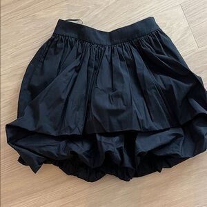GIVENCHY PARIS Pleated Bubble Hem Skirt